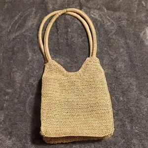 Crochet Jute Bag, Crochet Tote Bag, Crochet Shoulder Jute Bag, Reusable Bag